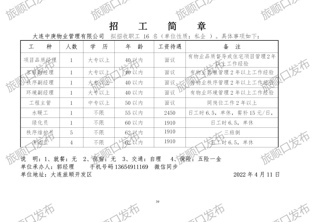 旅顺最新招聘信息全面概览