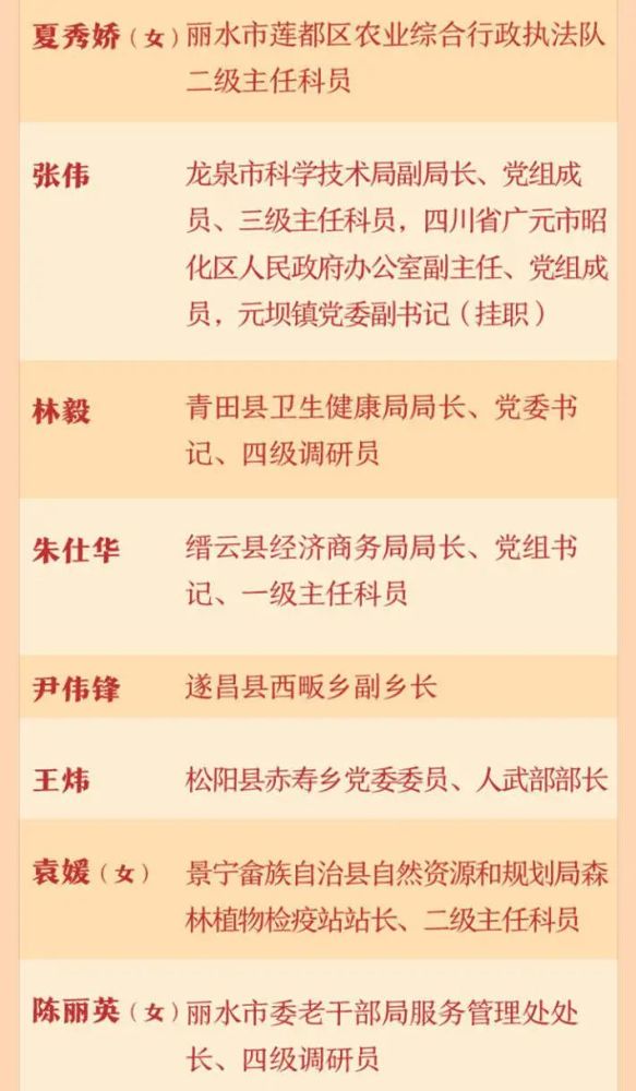 丽水最新人事任免名单公布，新一批领导亮相，人事调整细节揭秘