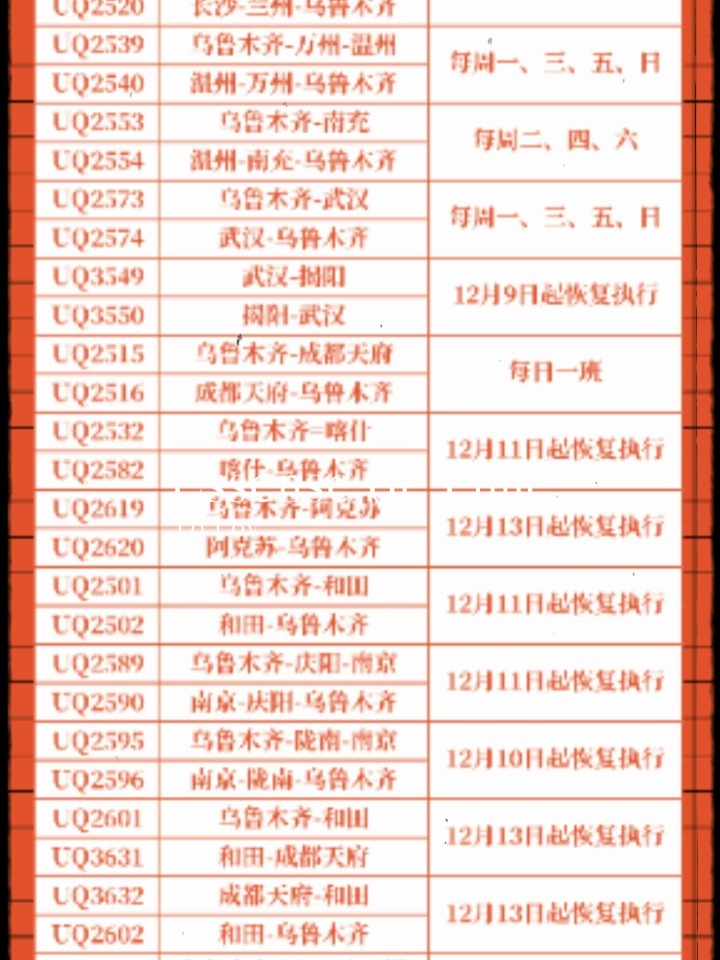 新疆航班动态更新，天山南北空中桥梁日益完善