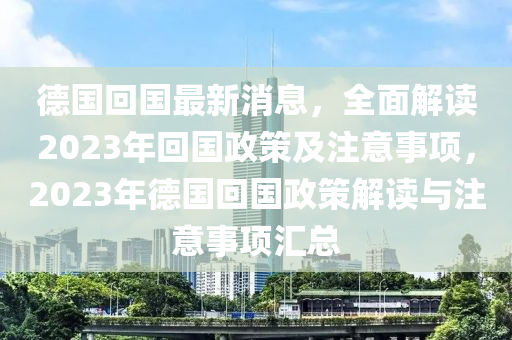 全球背景下的移民回归政策调整与治理策略，最新回国政策解读